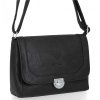 GEANȚĂ DE DAMĂ tip poștaș BEE BAG negru 1002S24